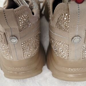Women's Sparkling Beige Sneakers